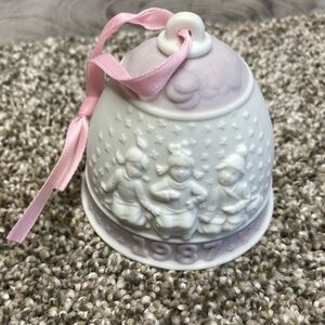 First Annual Lladró Bell Ornament Dated 1987